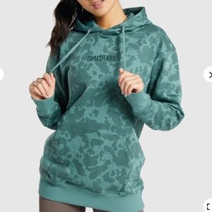Gymshark Camo Graphic Oversized Hoodie